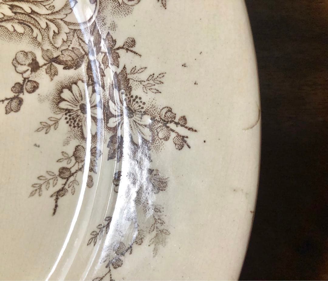 フランス アンティーク ショワジールロワ ポンパドール ディナープレート 平皿