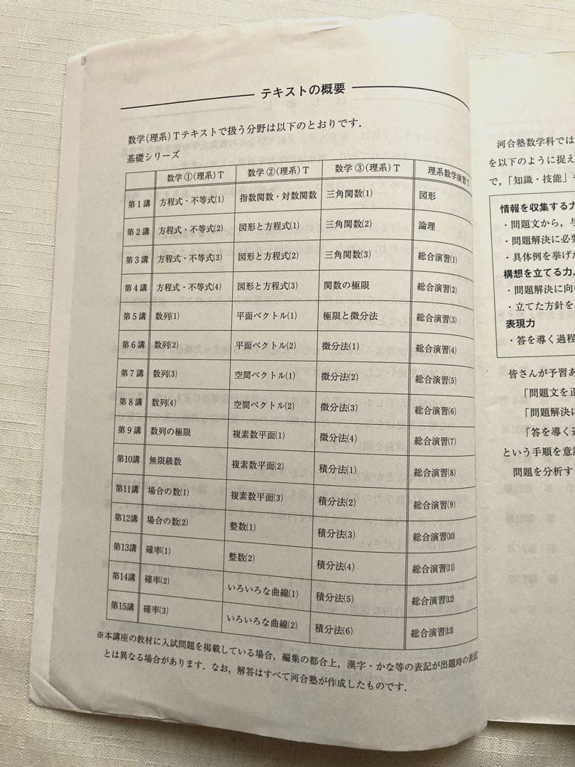 河合塾 Tテキスト 京大 理系 エクシード 数学セット