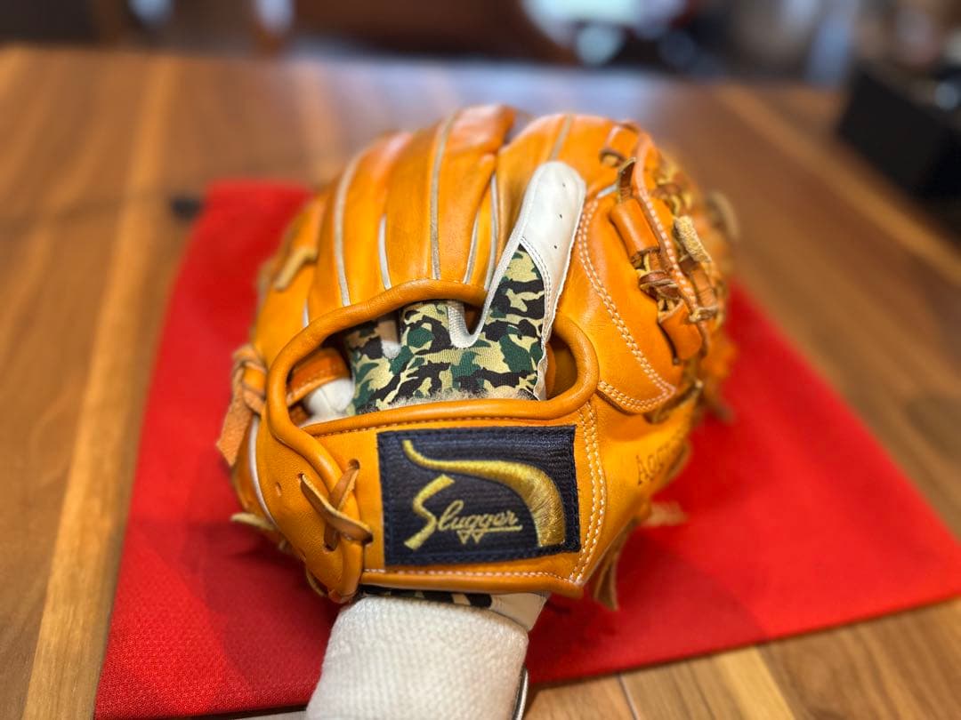 久保田スラッガー　大人用軟式グローブ オレンジ