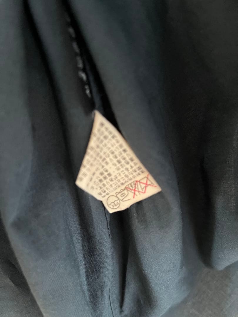 ヨーガンレール　　深いグリーン　タック　ワンピース　羽織り