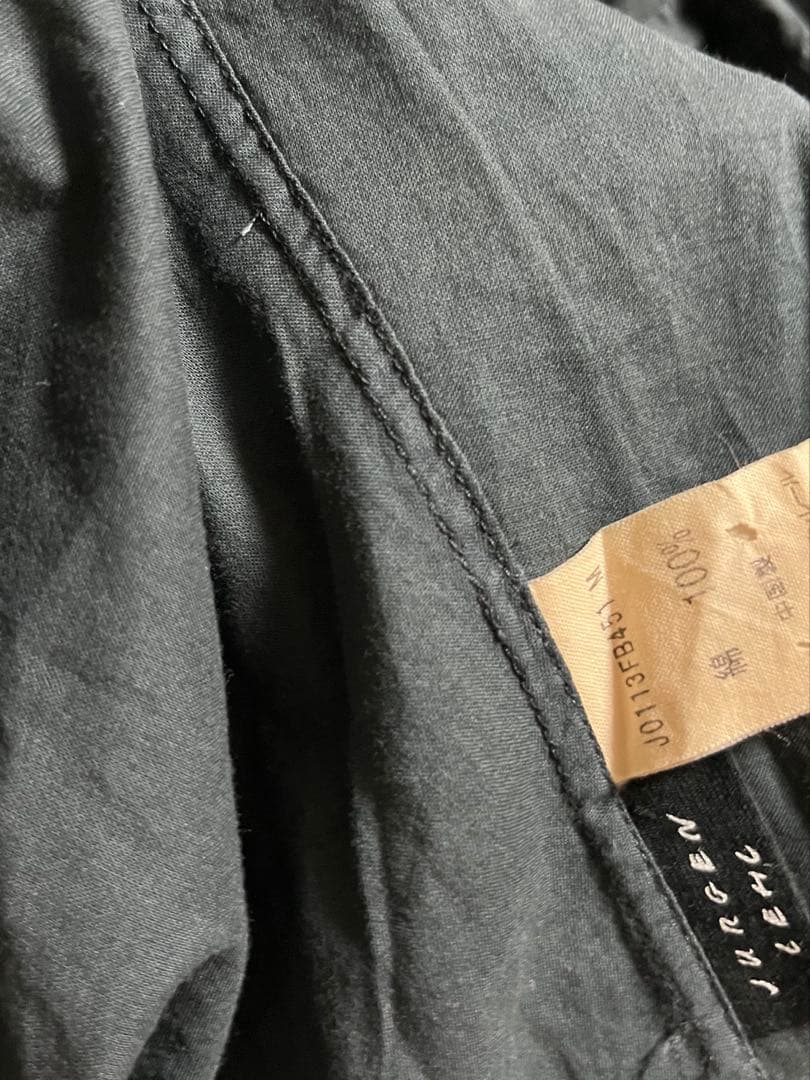 ヨーガンレール　　深いグリーン　タック　ワンピース　羽織り