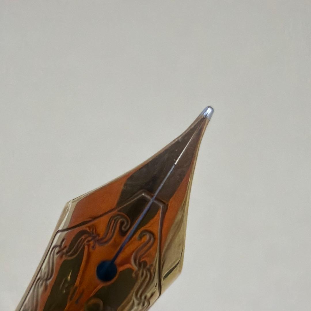 新品 廃盤 PILOT パイロット カスタム 98 万年筆 F ダークイエロー