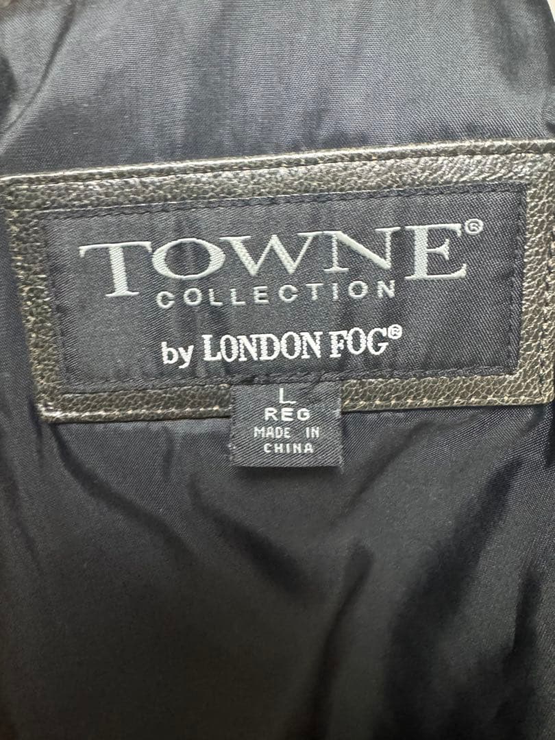 TOWNE COLLECTION 黒 レザージャケット Lサイズ　古着　値下げ可