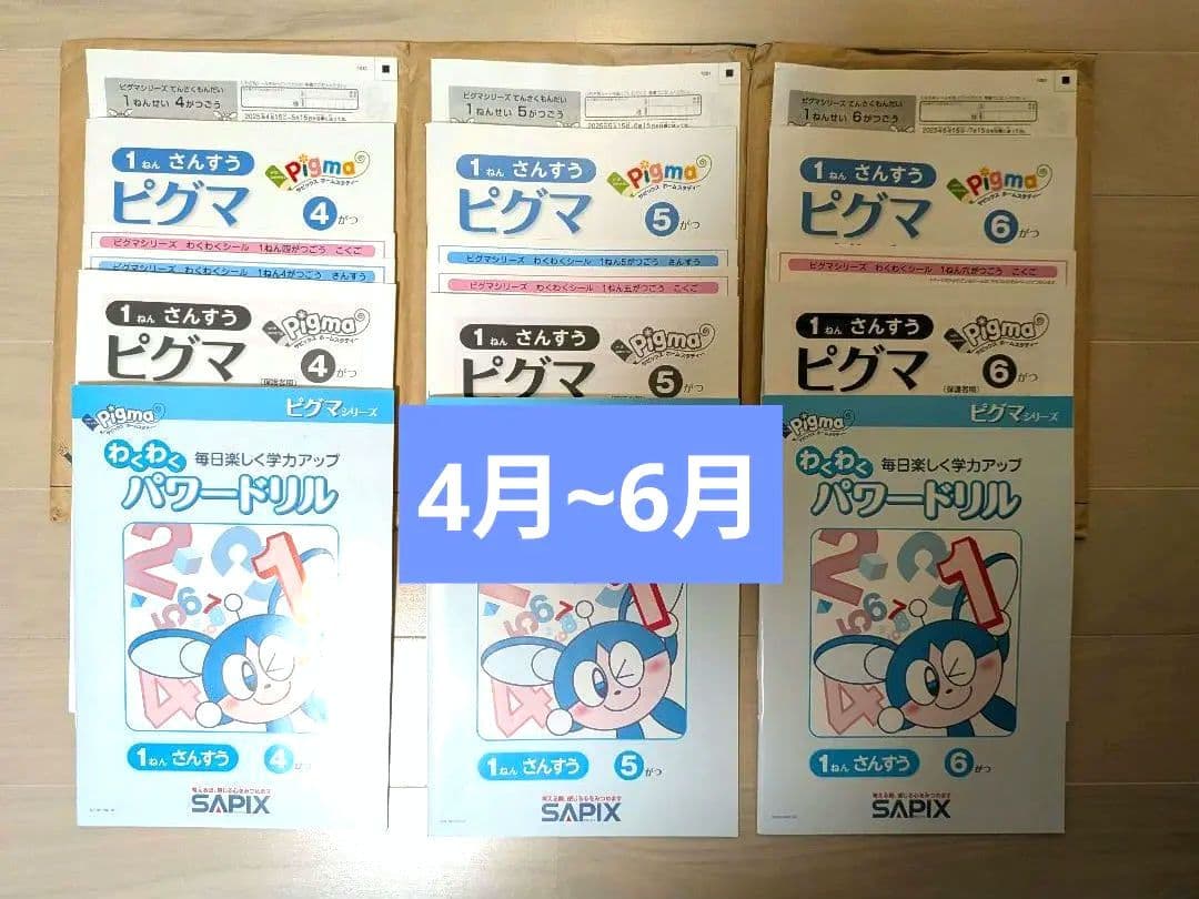 【最新版】サピックス　ピグマキッズ　小学1年生　1年分セット 書き込みなし