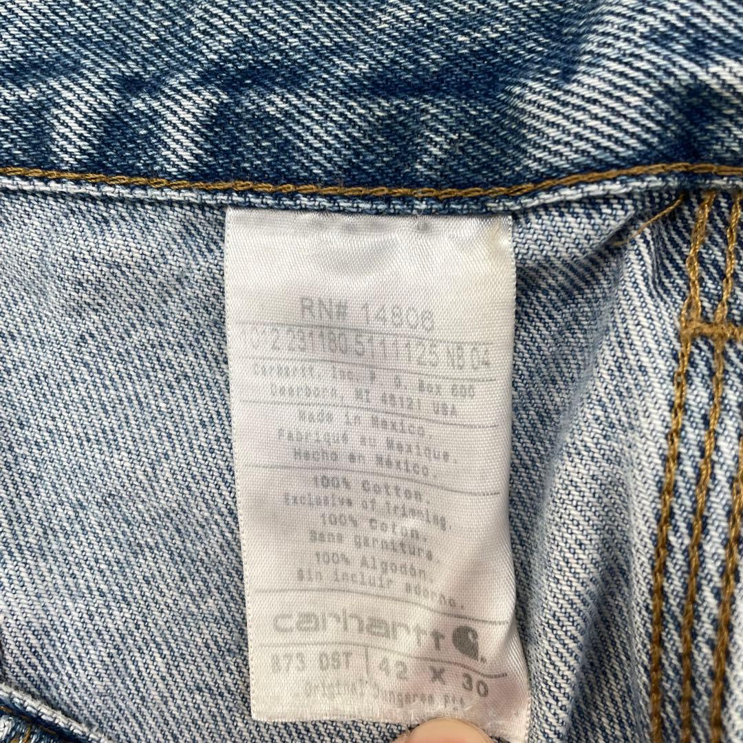 USA Carhartt ダブルニージーンズ バギーデニム フェード ワイドレグ