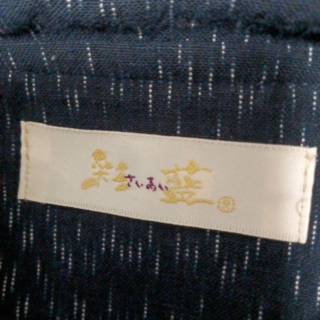 彩藍★さいあい★ジャケット★コート★フード付★コート★花★宮田織物★久留米絣織