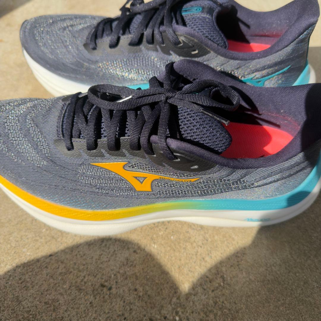 Mizuno ランニングシューズ ネイビー/ターコイズ