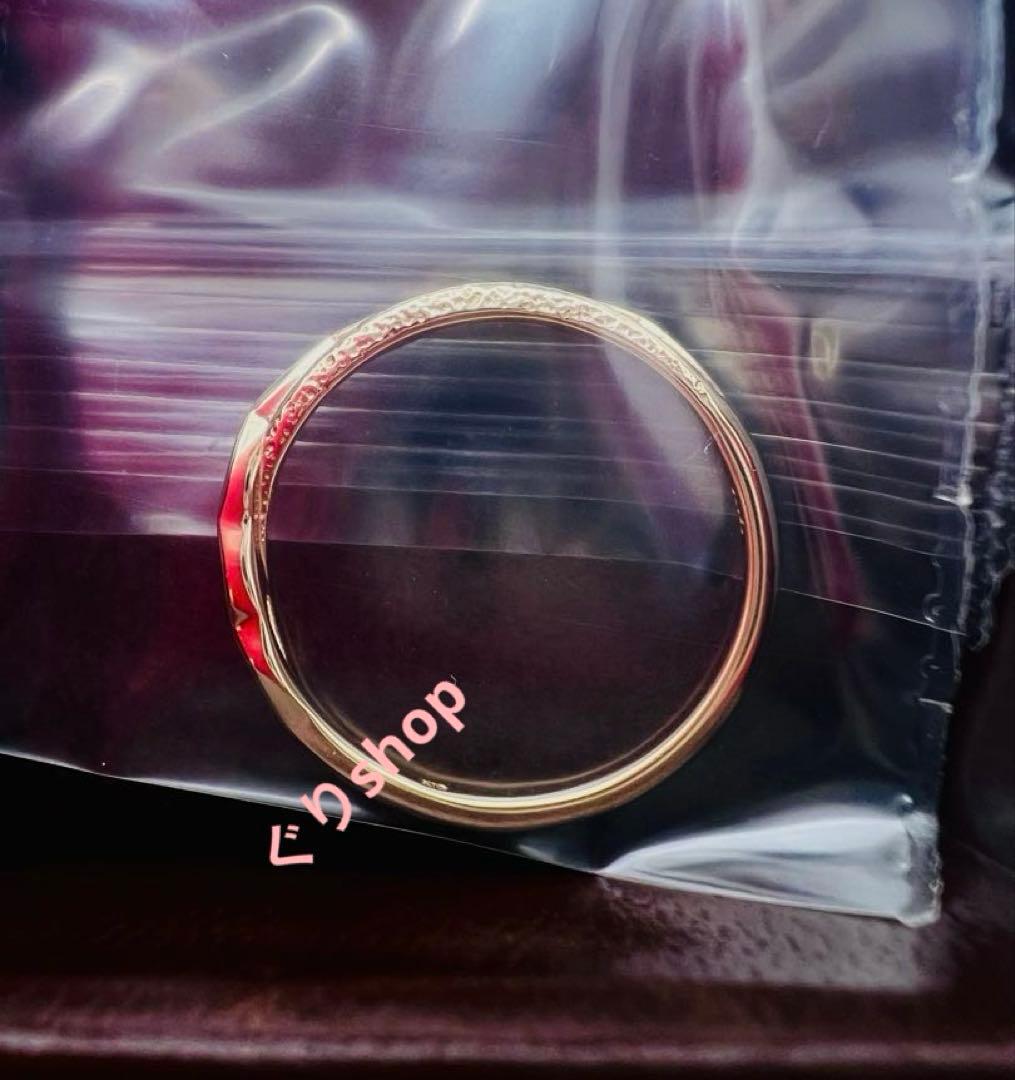 未使用 agete k10 ２連風 リング 13号