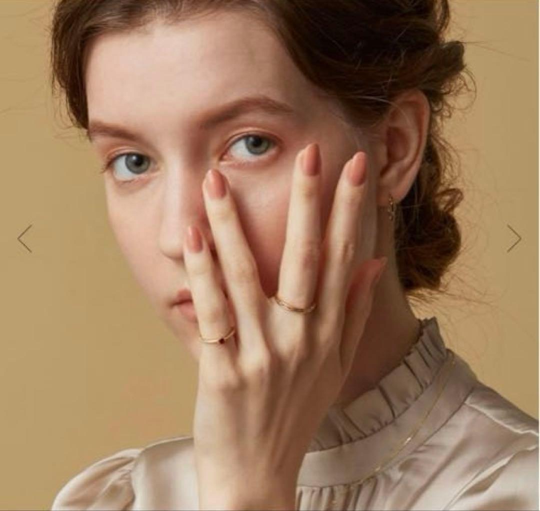 未使用 agete k10 ２連風 リング 13号