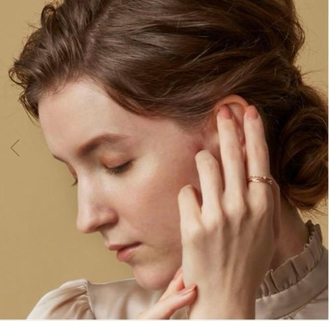 未使用 agete k10 ２連風 リング 13号