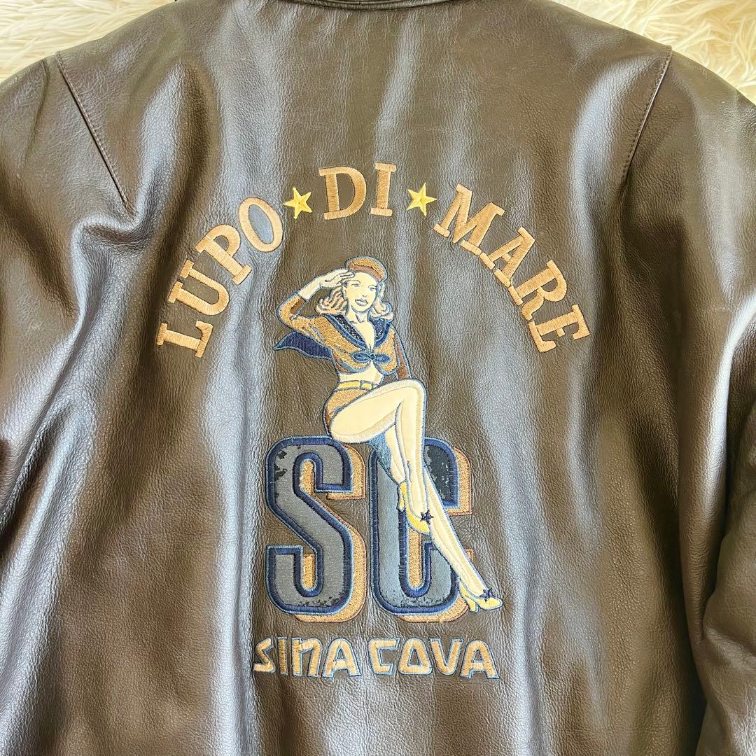 SINA COVA シナコバ レザージャケット 革ジャン ダークブラウン