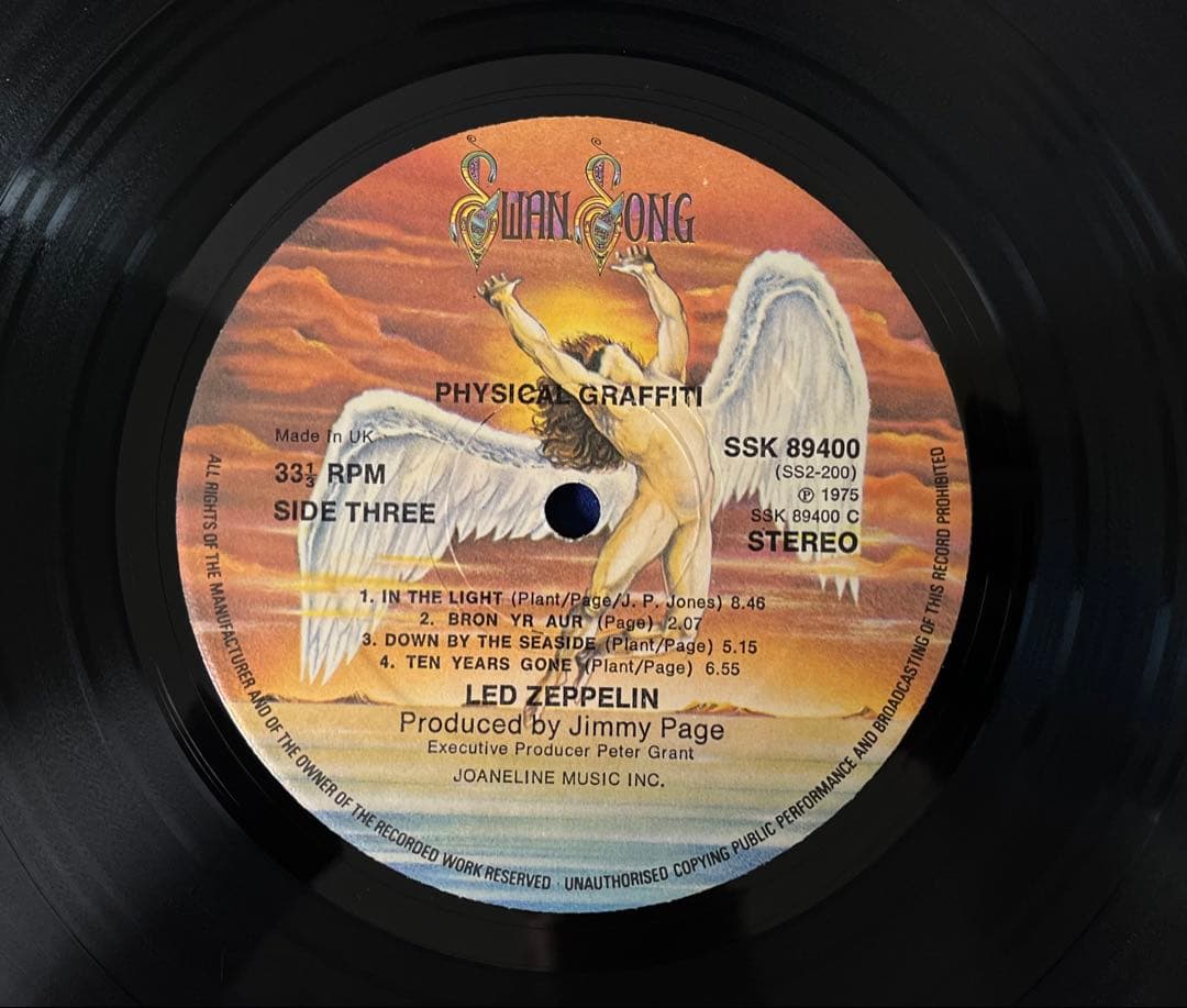 UKOrg レッドツェッペリン Physical Graffiti Wなし初版