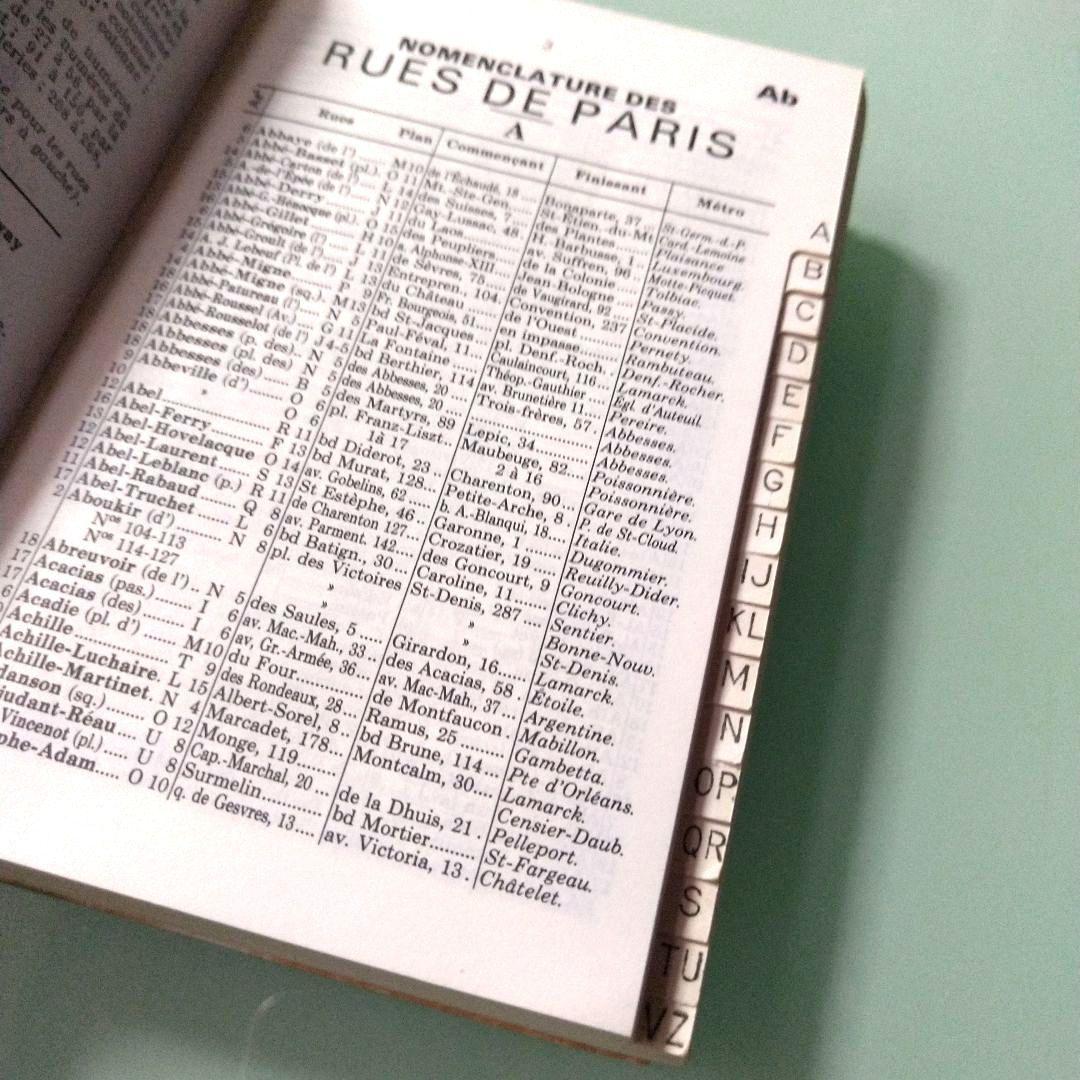 1950年代 フランス アンティーク PLAN DE PARIS ガイドブック