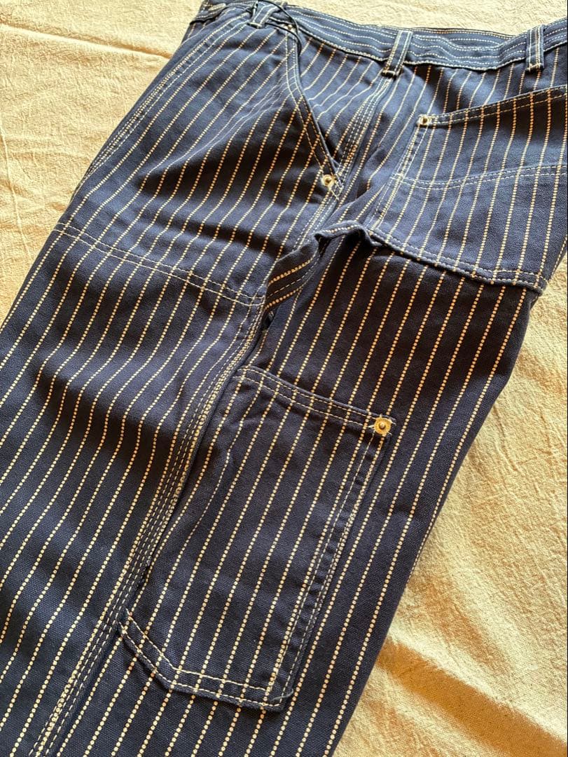 【typeＤ-XL】 ウォバッシュ　ストライプ　デニム　パンツ　ヒッコリー