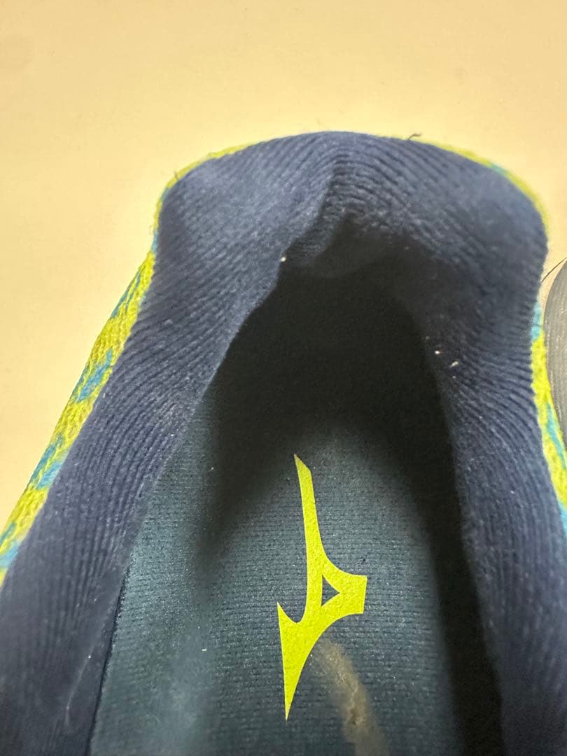 Mizuno WAVERIDER ランニングシューズ 青/黄/銀　26.0cm