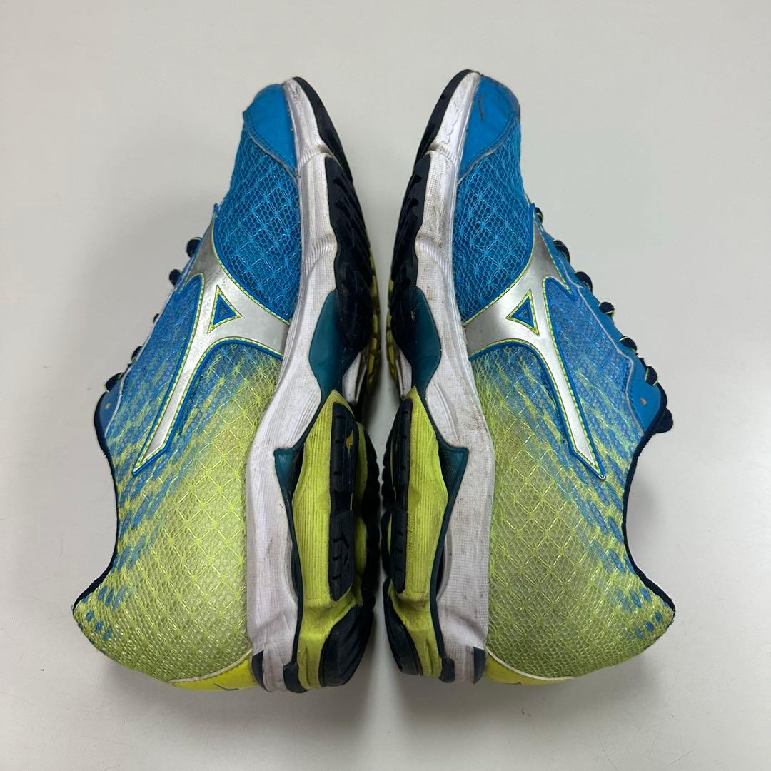 Mizuno WAVERIDER ランニングシューズ 青/黄/銀　26.0cm