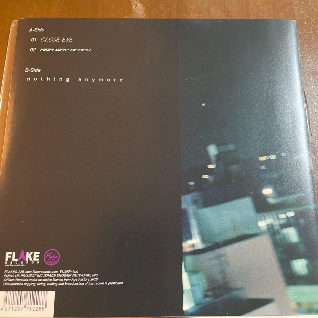 限定盤　AGE FACTORY 　エイジファクトリー　レコード　7inch