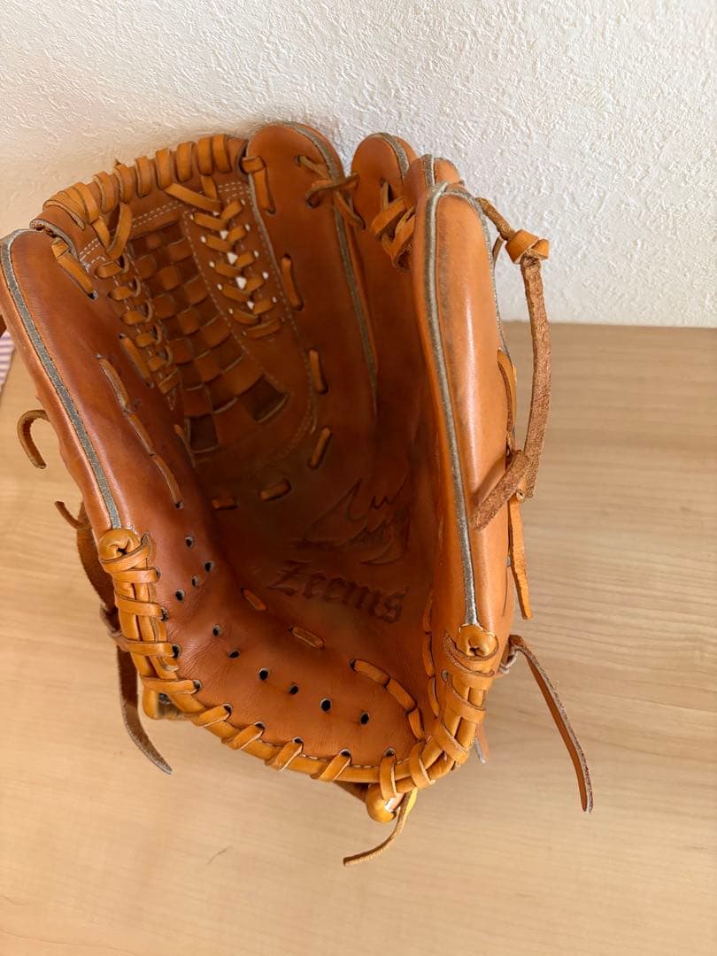 ジームス　Zeems 軟式グローブ ブラウン レザー