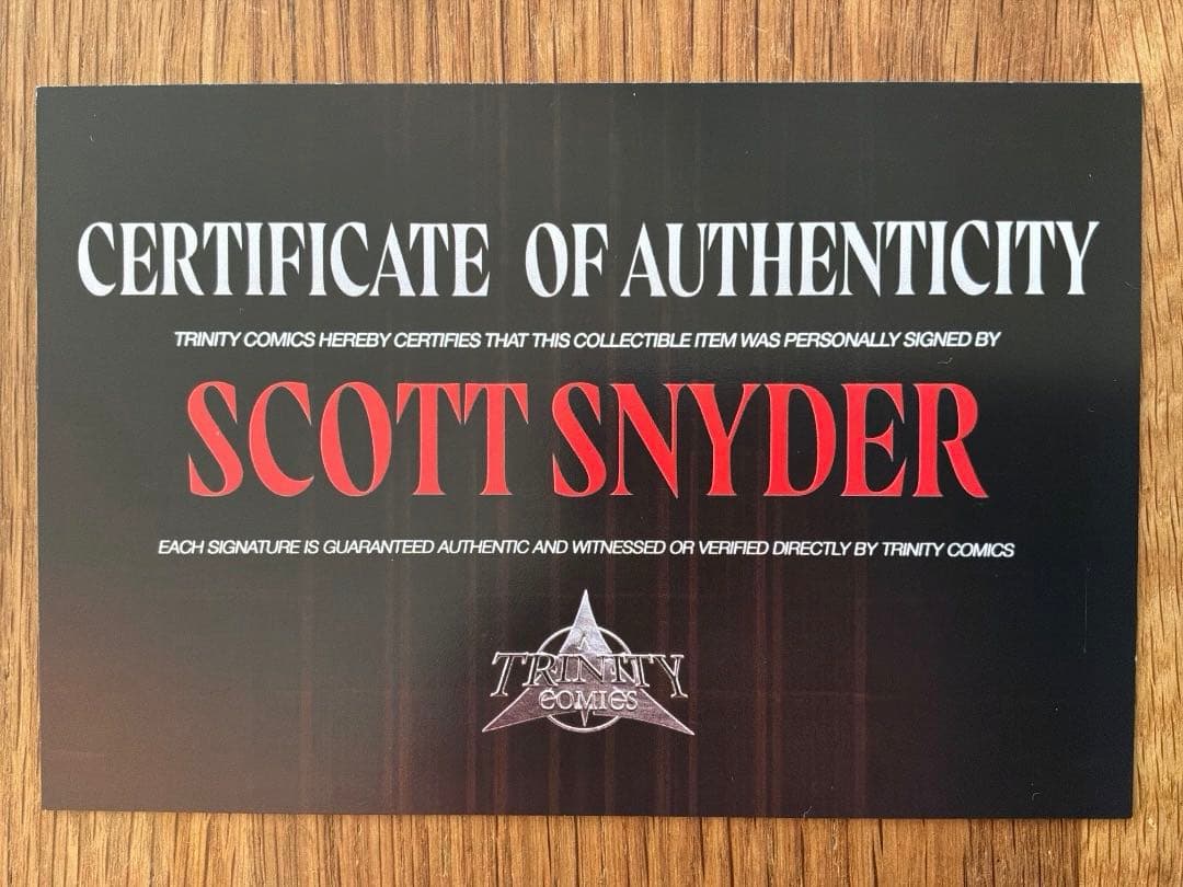 Absolute Batman #15 Snyderサイン入り アメコミリーフ