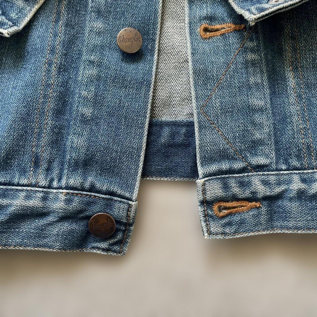 Wrangler デニムジャケット124MJ 色落ち良好 ヴィンテージ風　M
