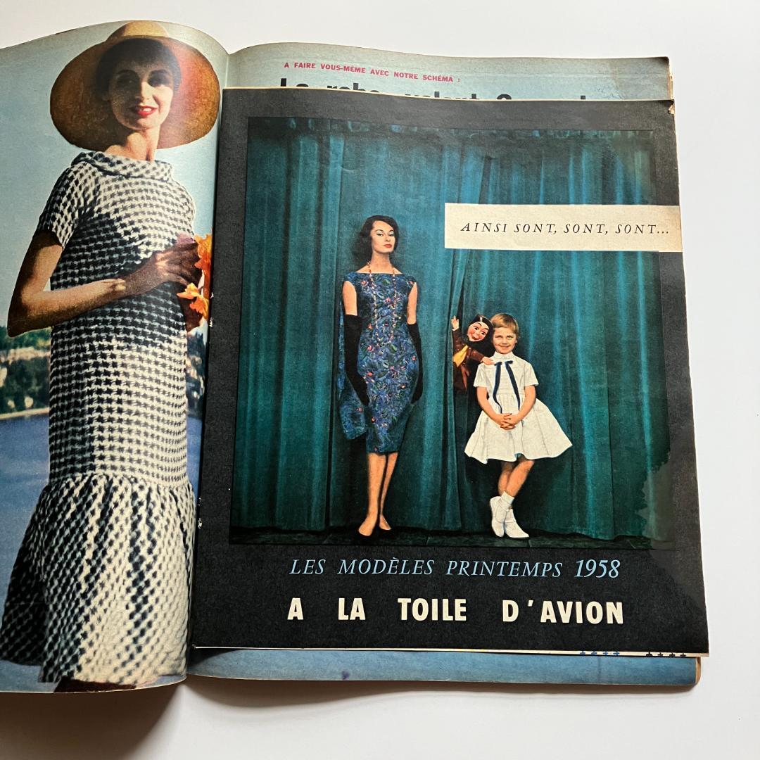 1958年発行の激レアなアンティーク雑誌【 ELLE 】1958