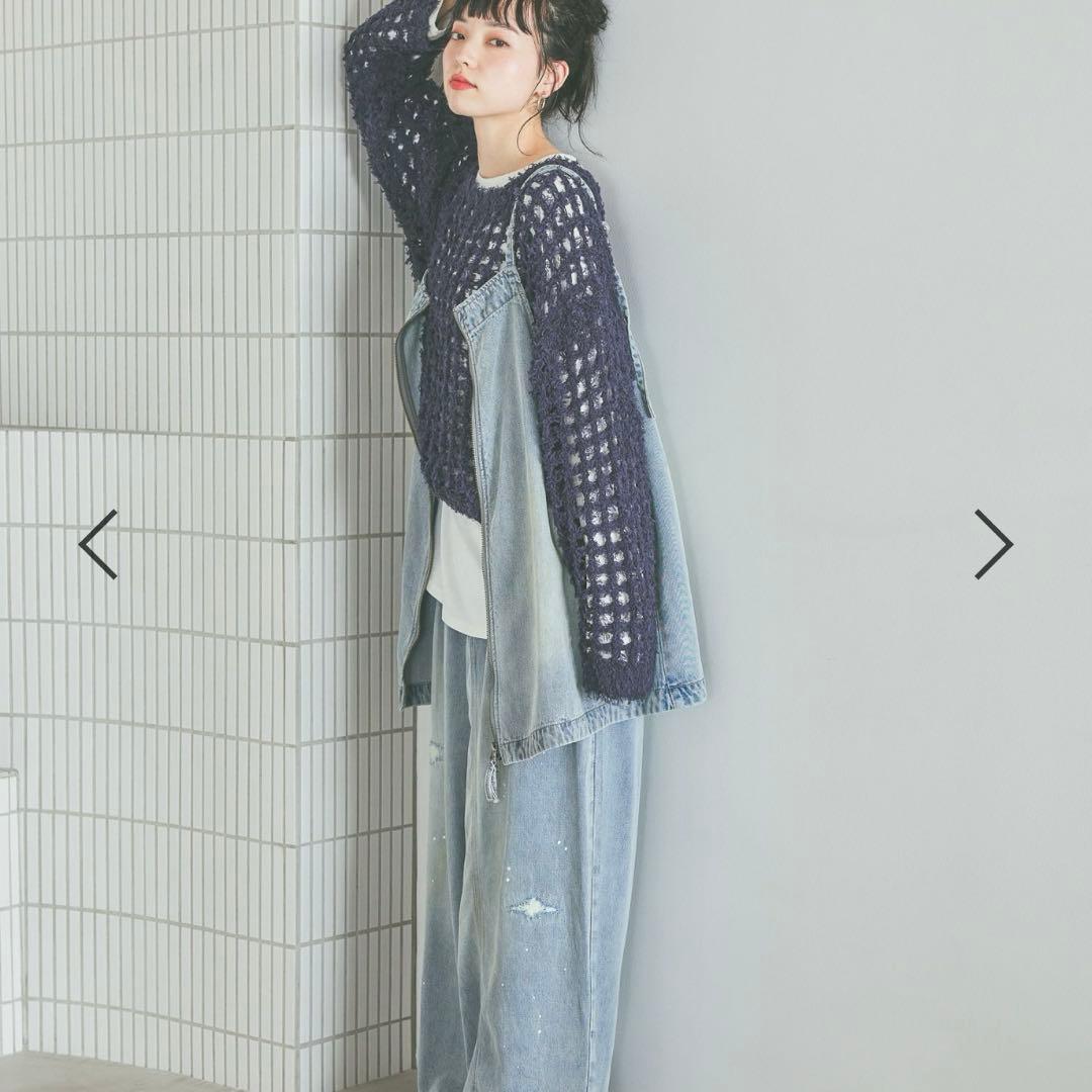 ニコアンド 2WAYZIPデニムドレス