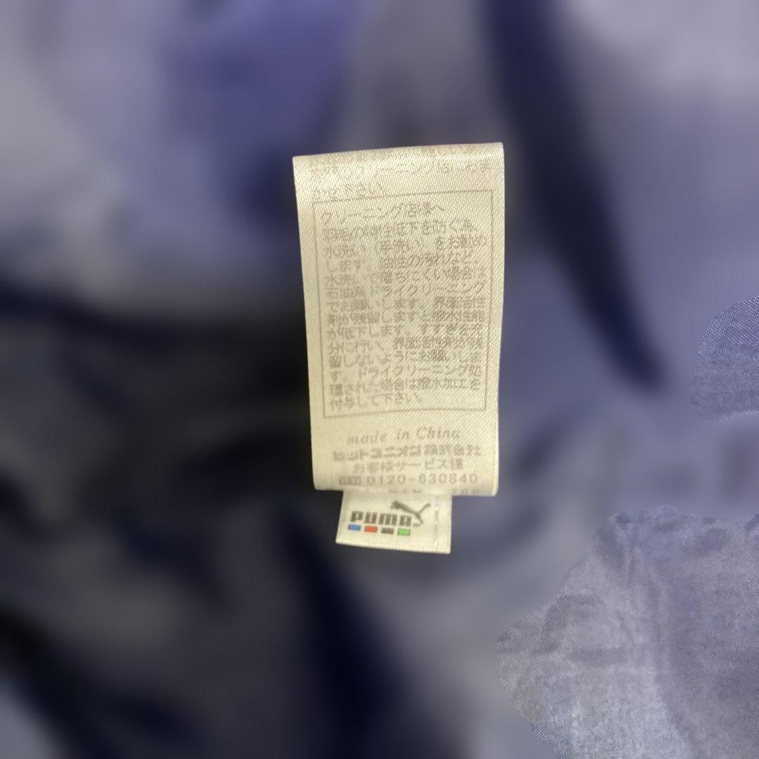 【極暖】PUMA プーマ ダウンコート ベンチコート XL相当 刺繍ロゴ 紺