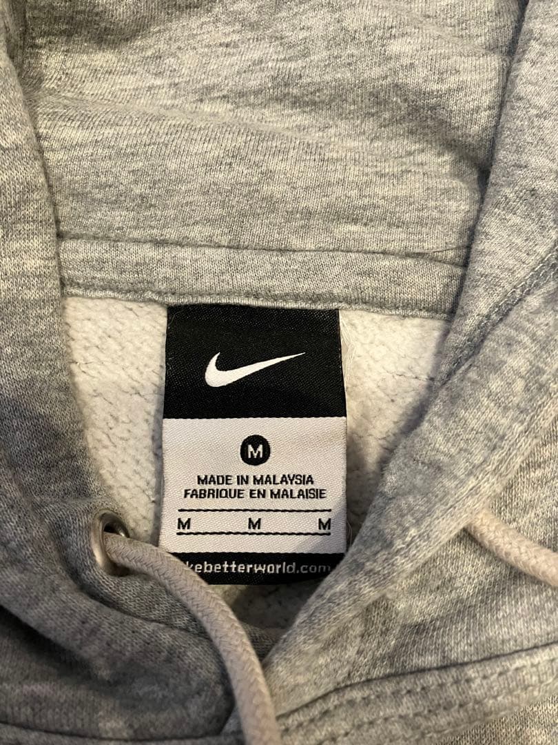 NIKE マンチェスターU パーカー グレー ビッグロゴ サッカー