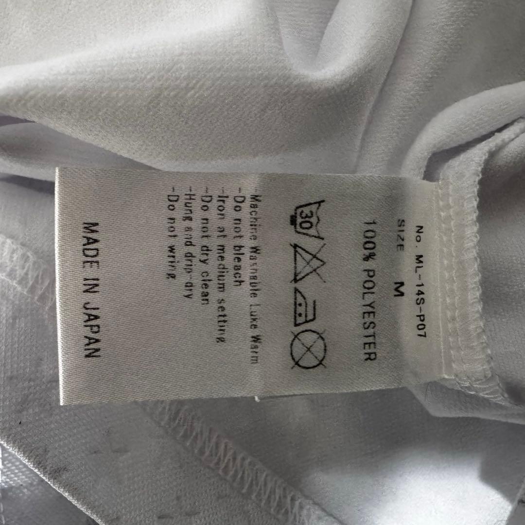 MARK ＆ LONA マークアンドロナ 総柄 半袖 ポロシャツ ホワイト M