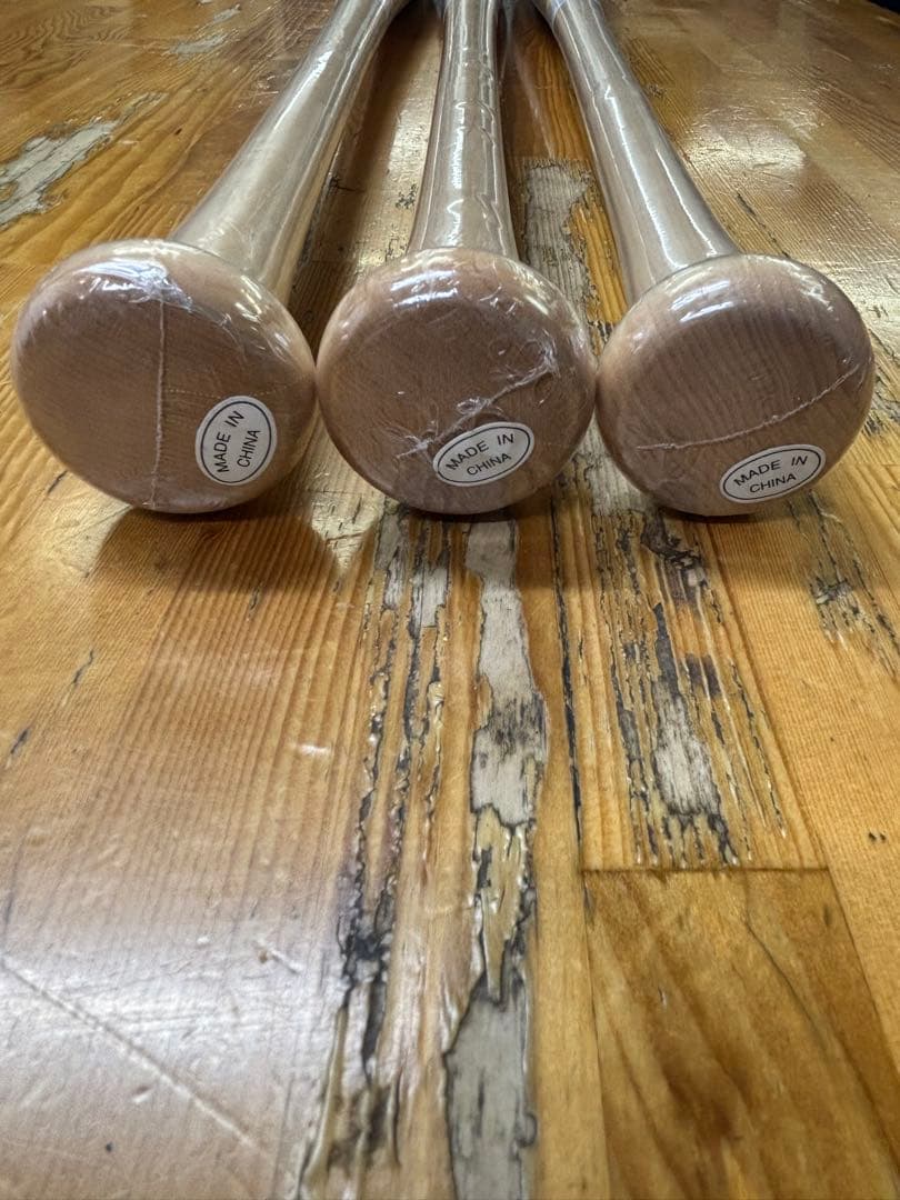 ヤナセ、未使用 木製バット 3本セット