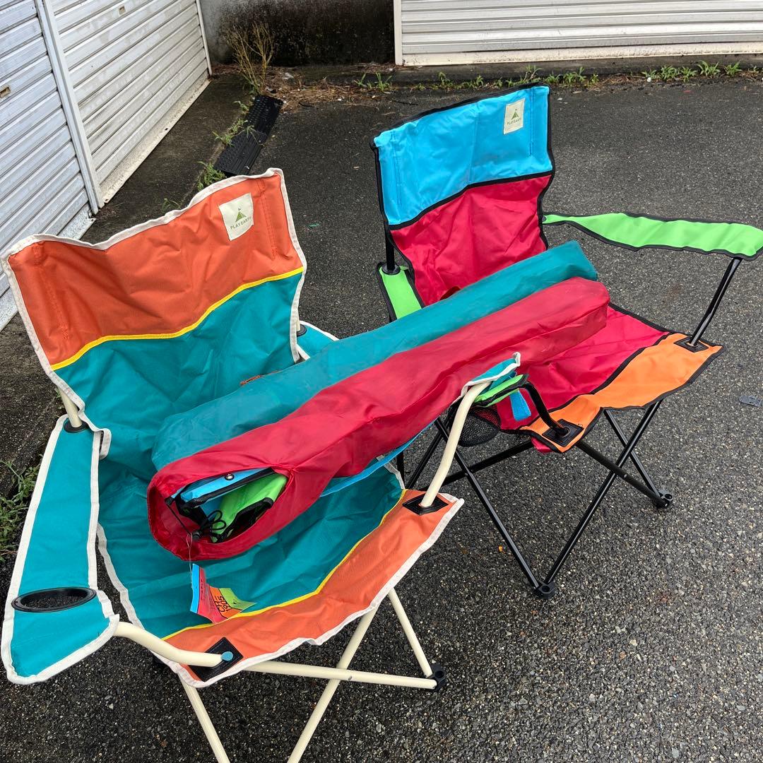 中古テント・チェア4個セット売り