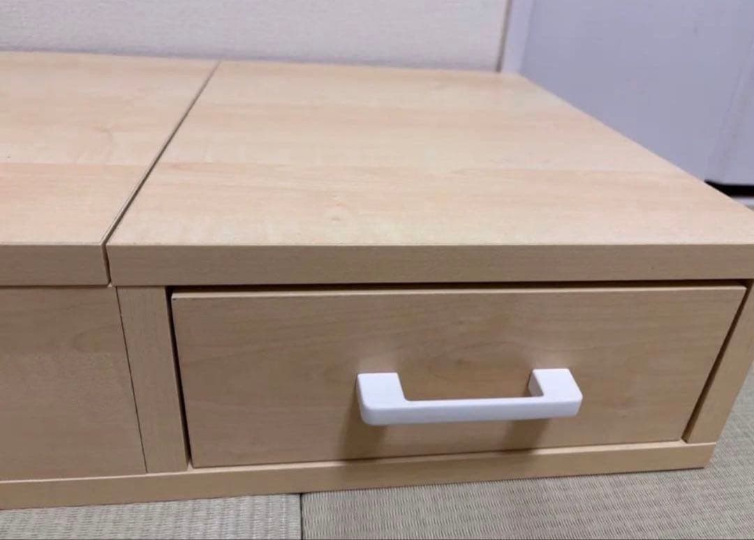 【美品】昇降式テーブル 収納付き　在宅ワークに　JK-PLAN KKS-0025