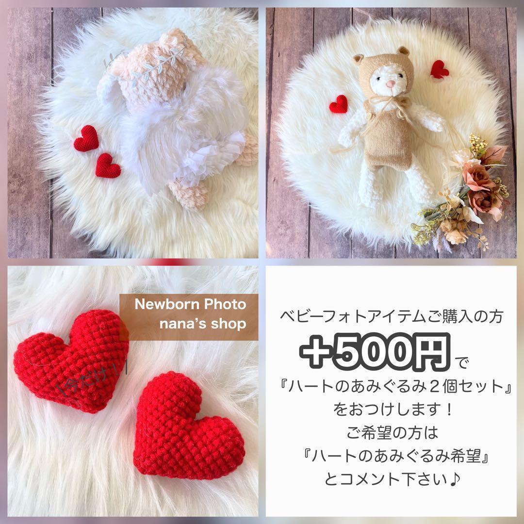 ブラウン♪くま耳帽子とクマオーバーオール ニューボーンフォト撮影衣装 ボンネット