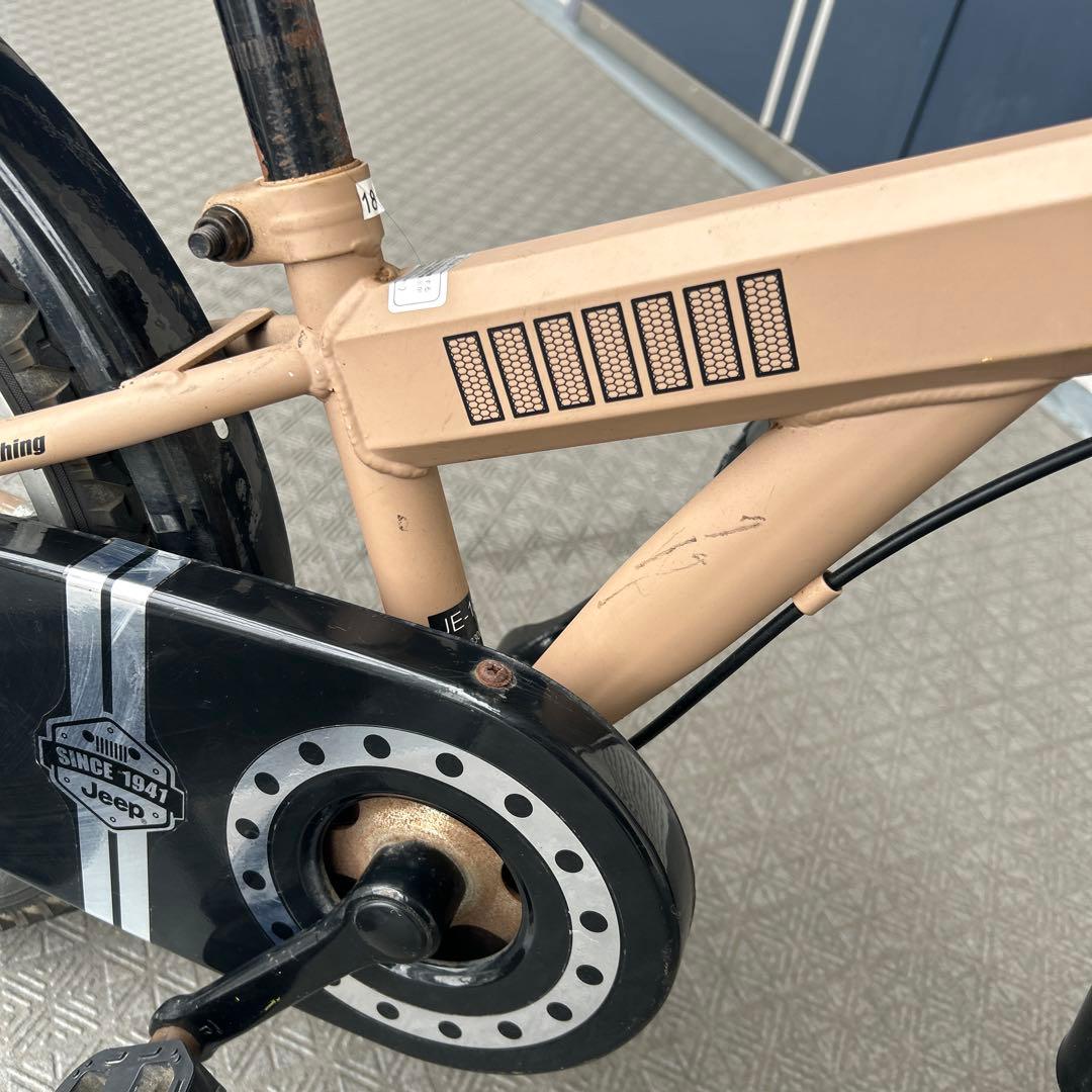 Skateboards様 Jeep 子供用自転車 18インチ ベージュ ジープ
