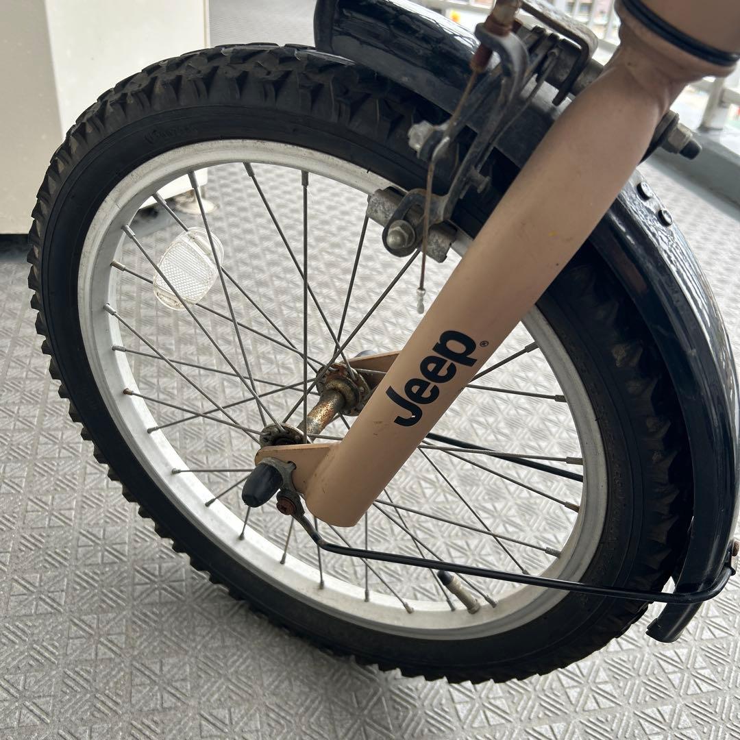 Skateboards様 Jeep 子供用自転車 18インチ ベージュ ジープ