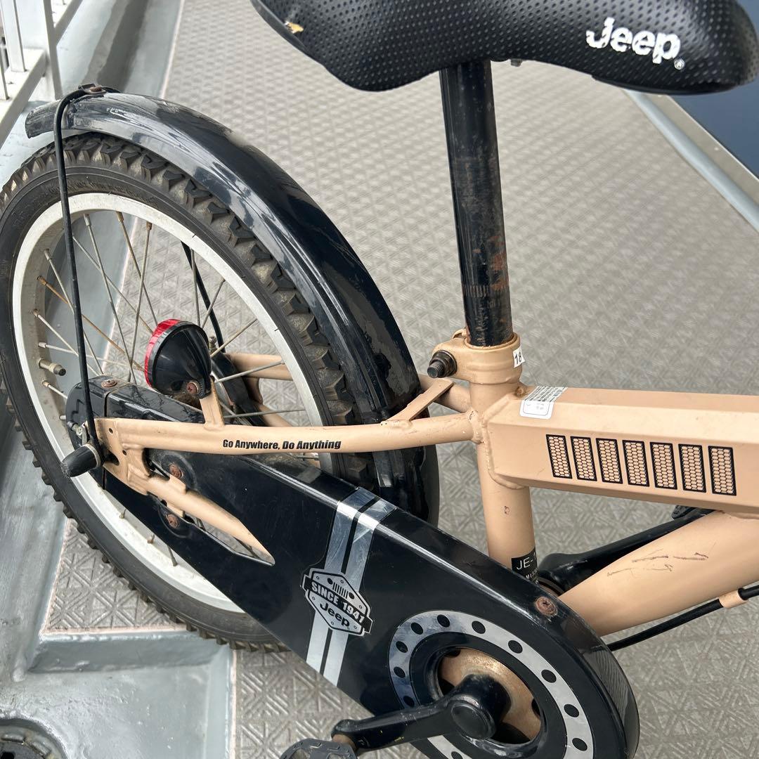 Skateboards様 Jeep 子供用自転車 18インチ ベージュ ジープ