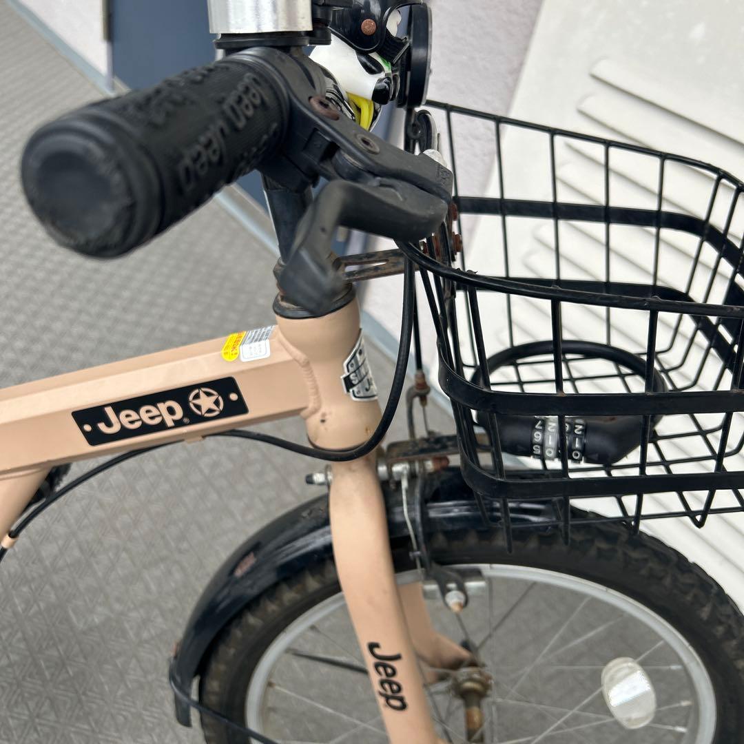 Skateboards様 Jeep 子供用自転車 18インチ ベージュ ジープ