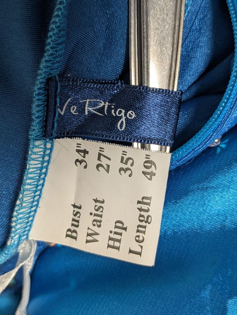 VeRTigo　社交ダンス衣装　ブルー