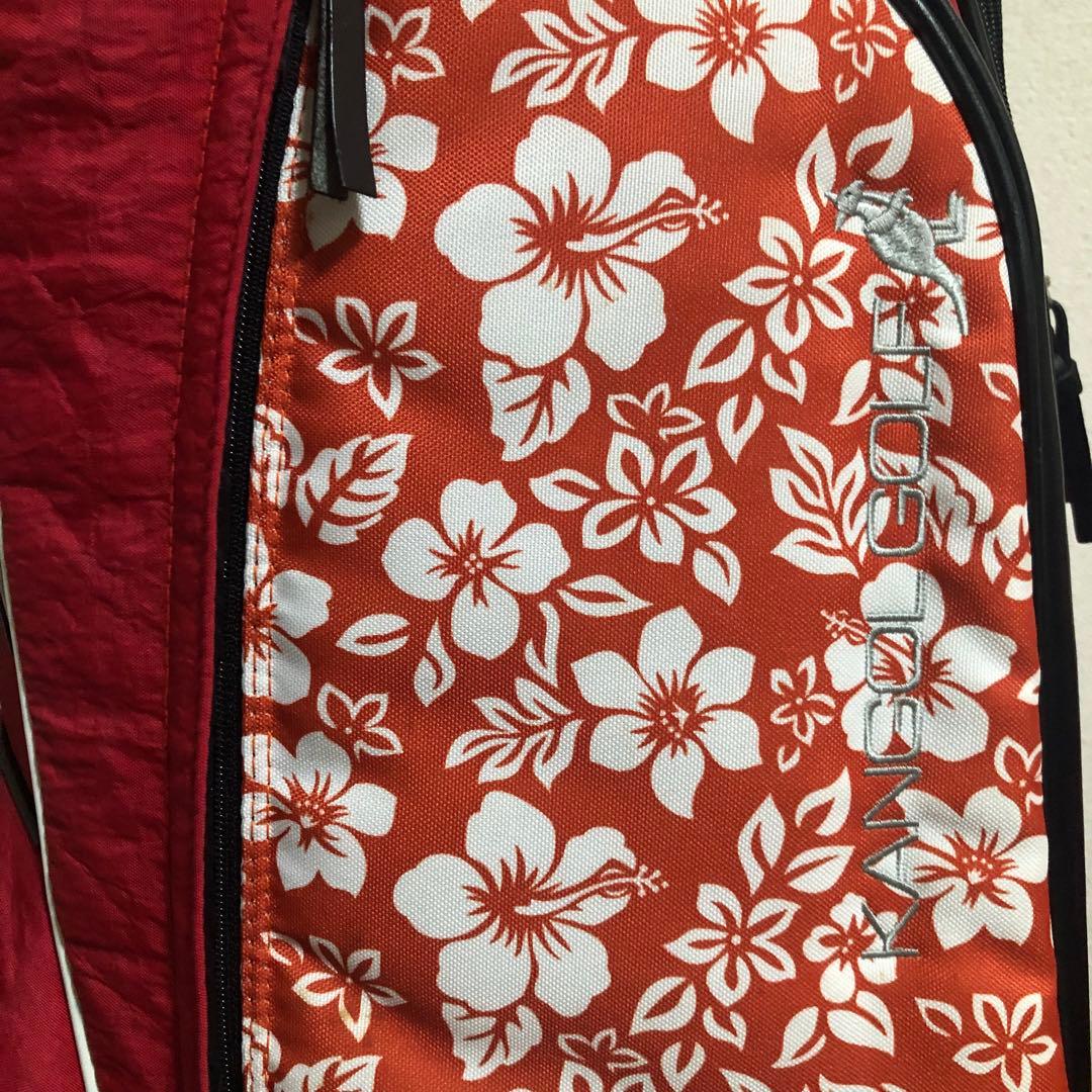 入手困難 高級ブランド カンゴール ハイビスカス ゴルフバッグ ほぼ新品 美品