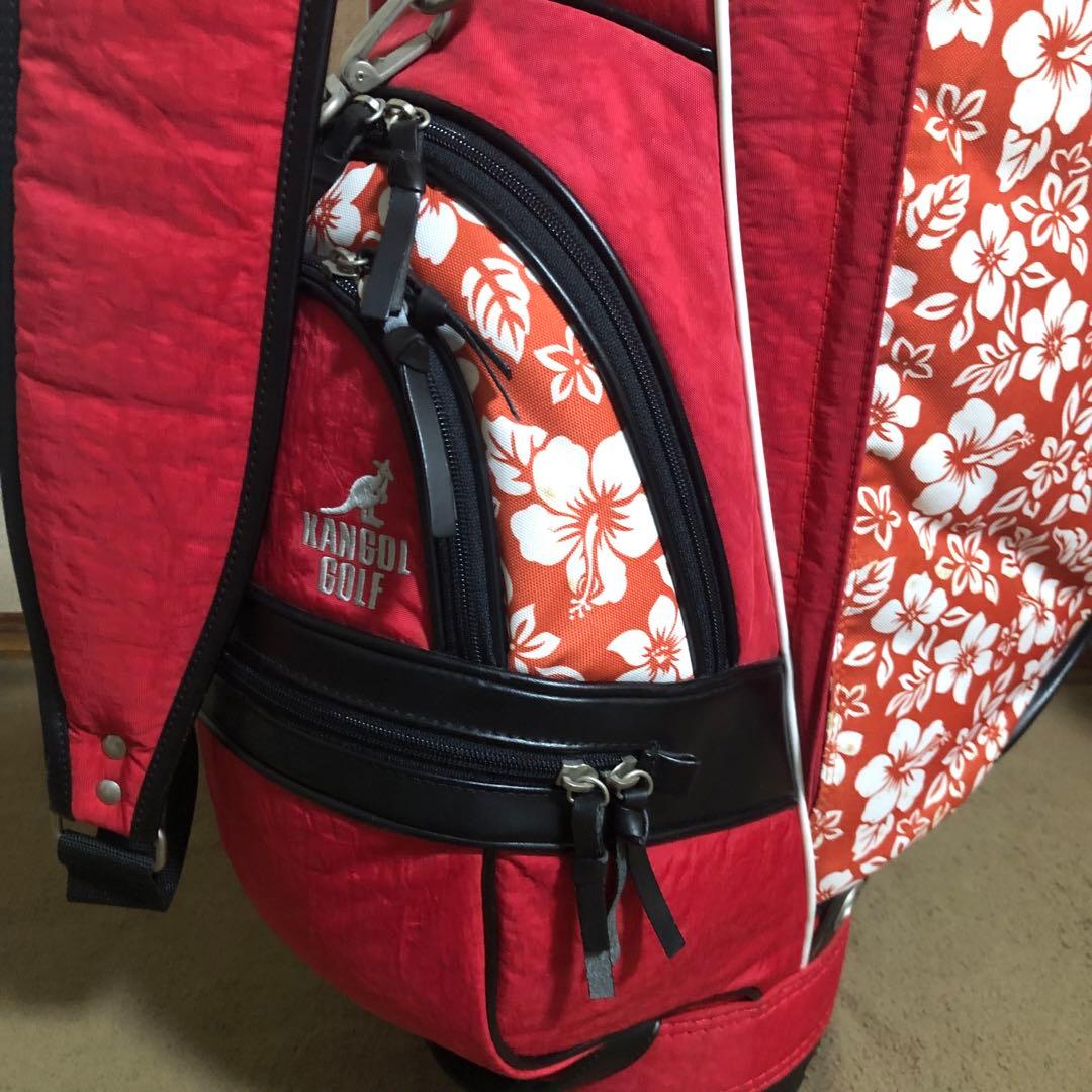 入手困難 高級ブランド カンゴール ハイビスカス ゴルフバッグ ほぼ新品 美品