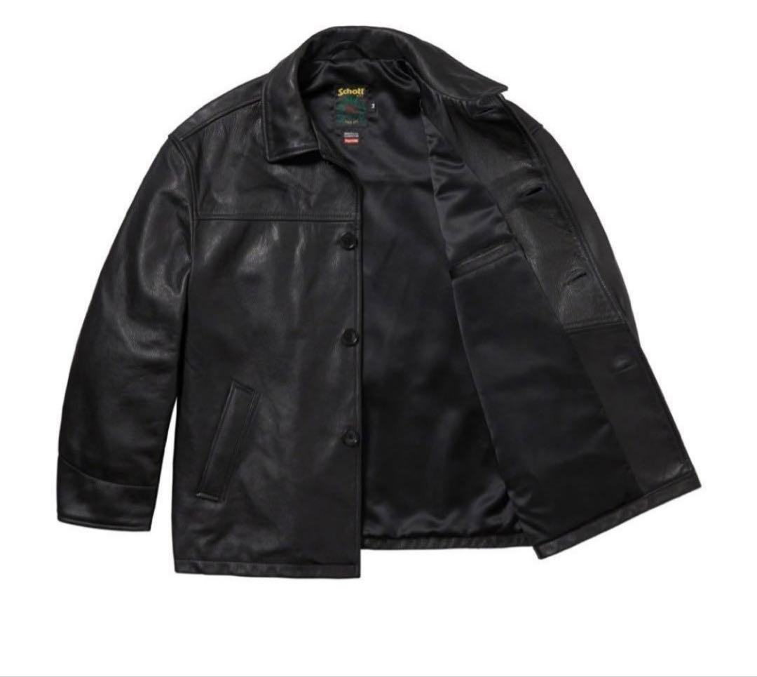 キムタク着 supreme schott leather car coat