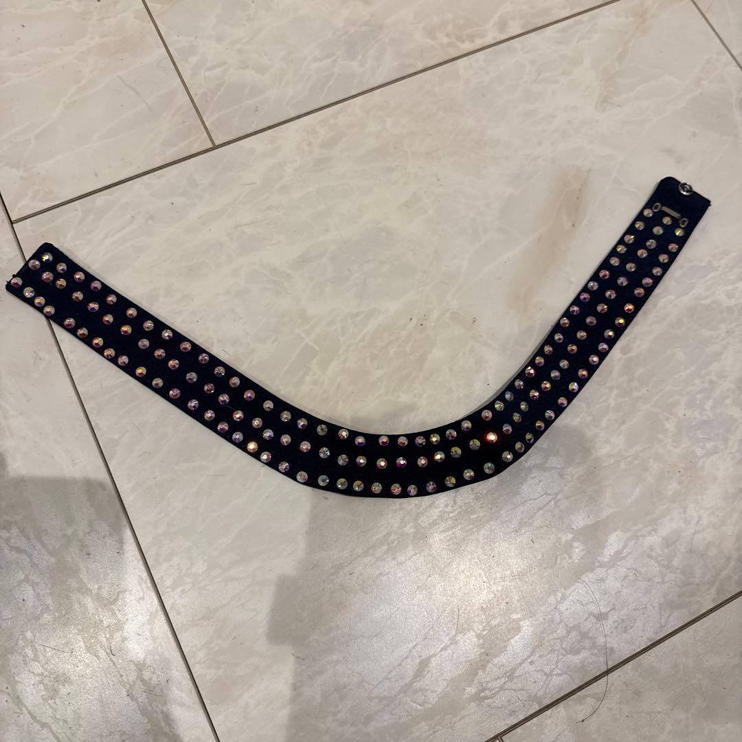 【特価品】社交ダンスワンピース　パーティワンピース　ロイヤルブルー　スパンコール