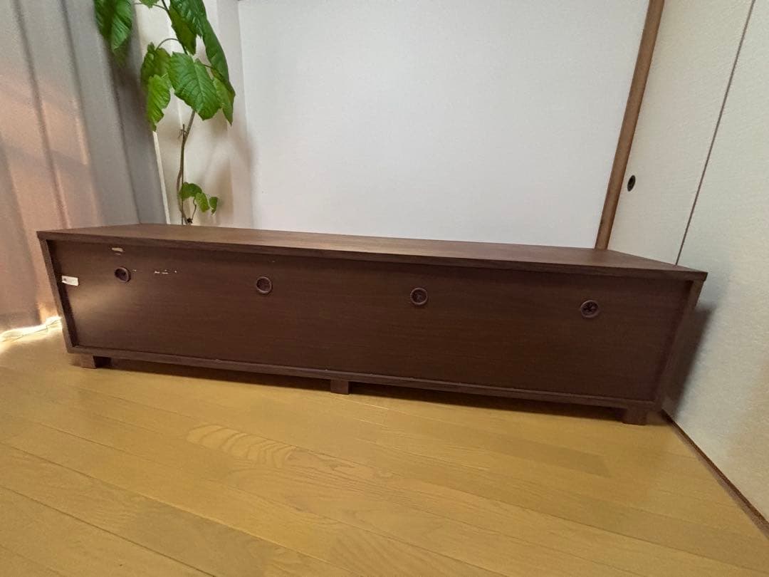 大川家具　天然木　ウォールナット　テレビボード　日本製　200cm ローボード