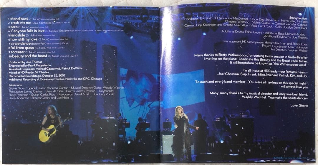 洋楽 STEVIE NICKS / THE SOUNDSTAGE SESSIONS