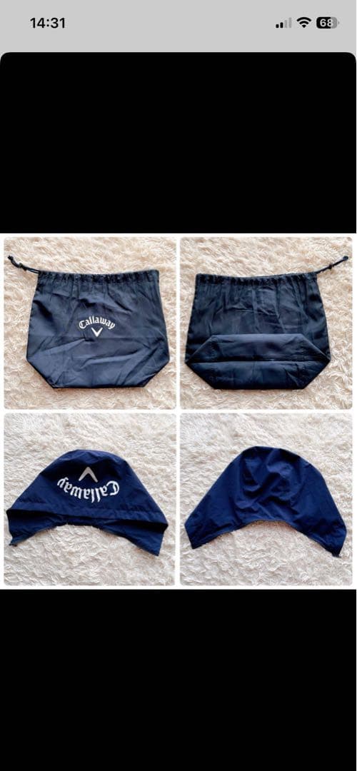 キャロウェイ レインウェア セットアップ 上下 ビッグロゴ 2way M