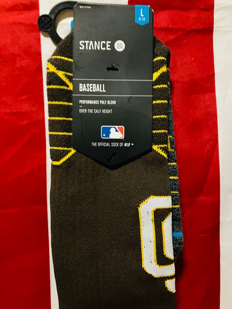 STANCE 野球用ソックス Lサイズ パドレス