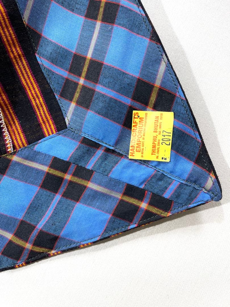 梅*里様 316 ハンドメイド BHUTAN 中厚手 コットン 民族衣装 ブータ