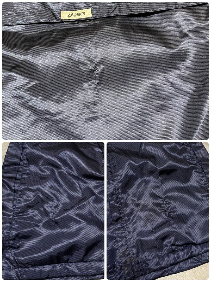 ASICS ウィンドブレーカー 上下 セットアップ 刺繍ロゴ アシックス