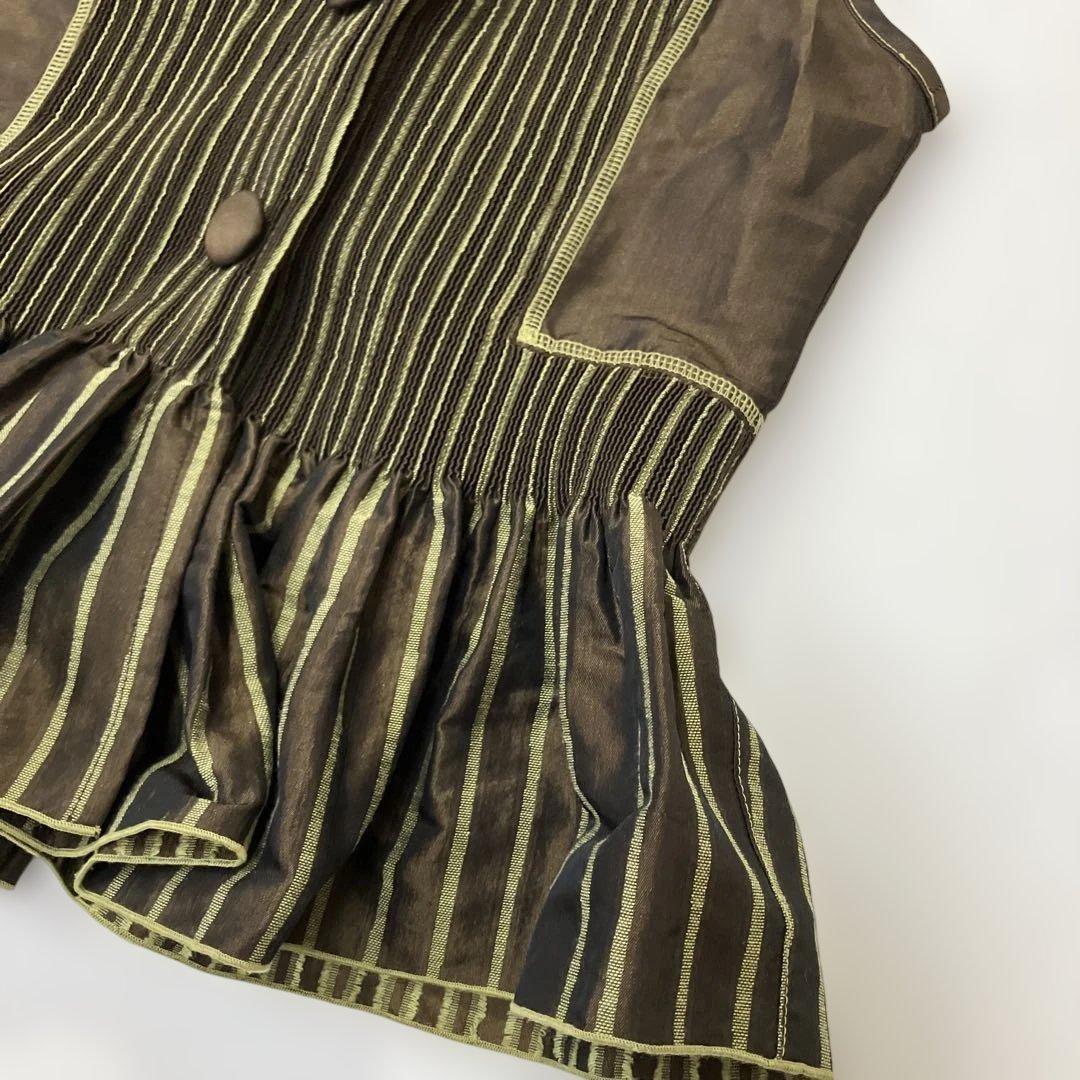 ＊美品＊エイココンドウ／襟付き　ベスト　ジレ