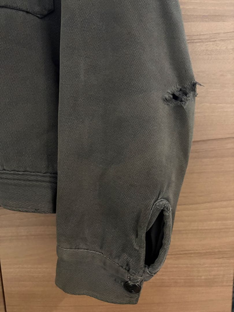 50s 60s ウィップコード ジャケット チェーンステッチ すみ黒 ワーク